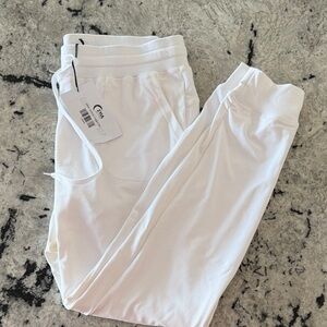 ZYIA Active White Unwind Jogger
